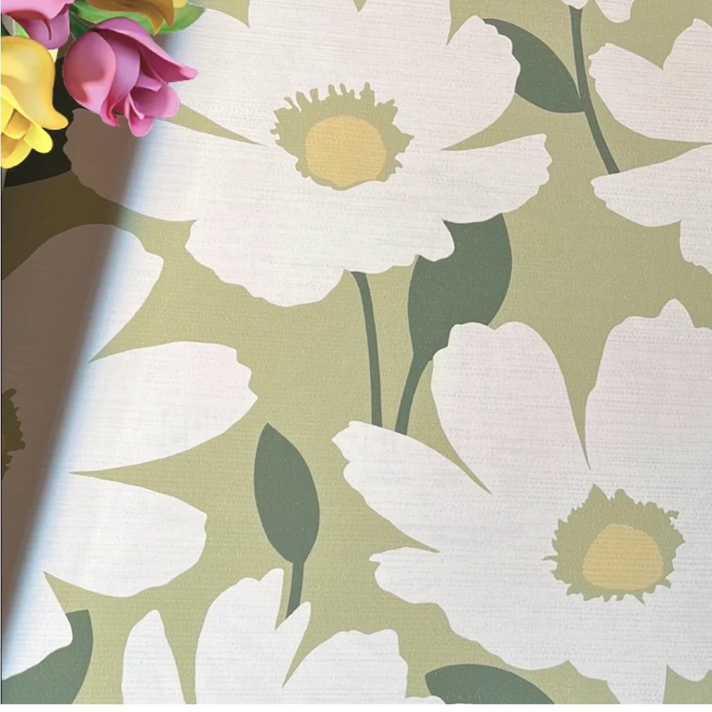 6 Large High Quality Tropical Vibes Textured Floral Wallpaper sheets - 16”x14.5”